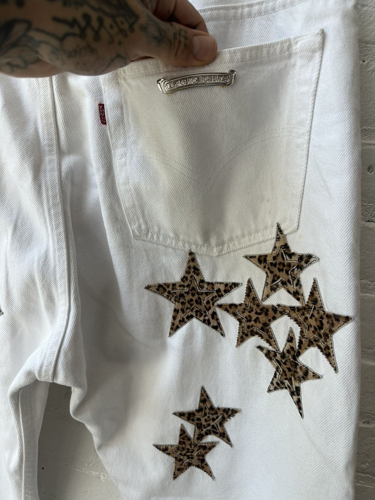 Chrome Hearts Chrome Hearts Levi Leopard Star Silver Patch 36 38 jeans Size US 36 / EU 52 - 8 Thumbnail
