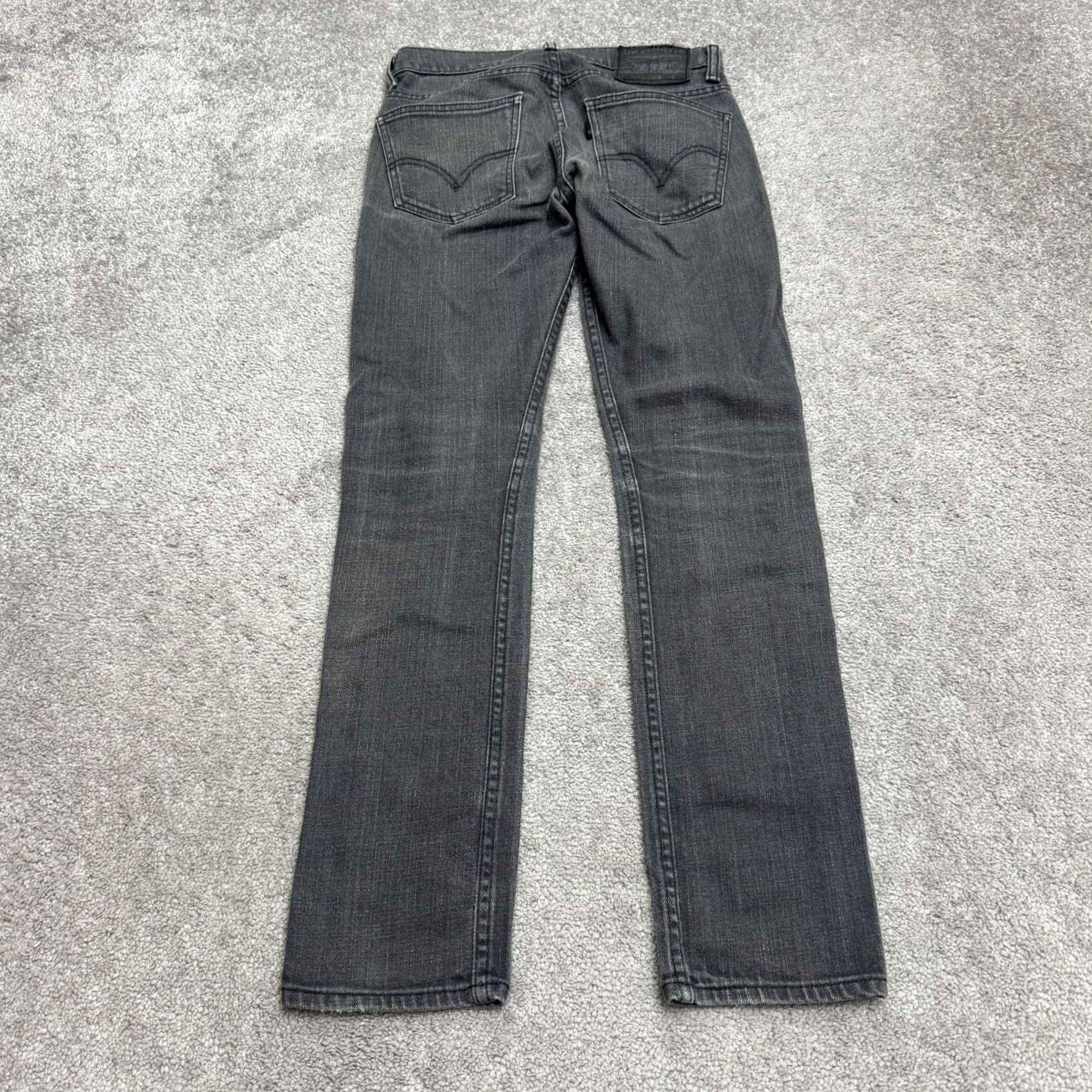 Levi's Levi's 510 Super Skinny Jeans Mens 28x30 Gray Charcoal Wash Stretch Denim Cotton Size US 28 / EU 44 - 2 Thumbnail