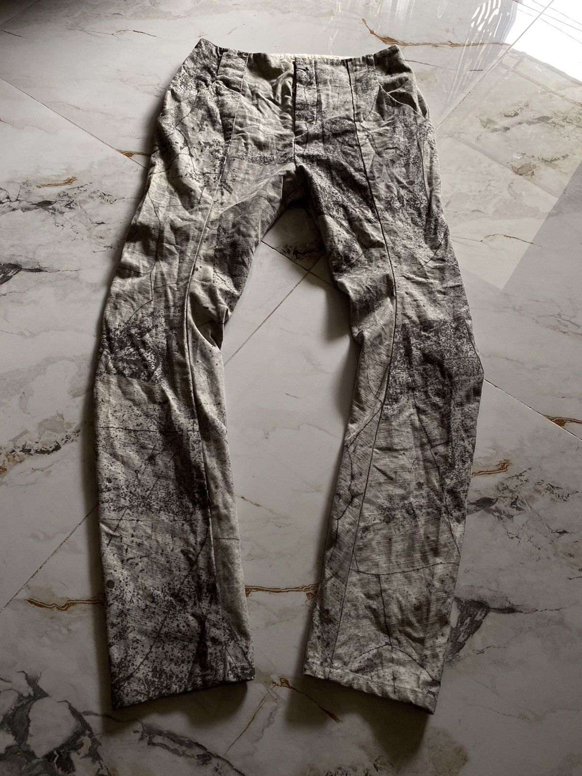 image of Archival Clothing x The Viridi Anne The Viridi-Anne Abstract Pants in Grey, Men's (Size 30)