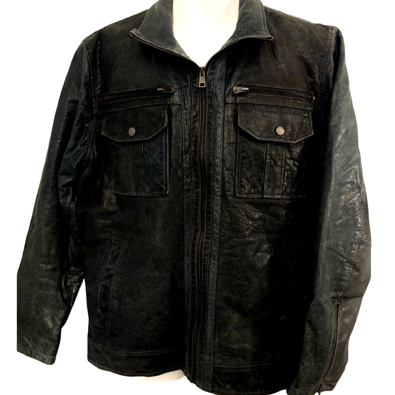 Black Rivet Black Rivet Leather Jacket Size Large Size US L / EU 52-54 / 3 - 1 Thumbnail
