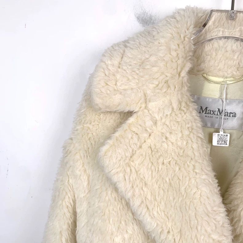 Max Mara Max Mara White alpaca teddy coat Size S / US 4 / IT 40 - 3 Thumbnail