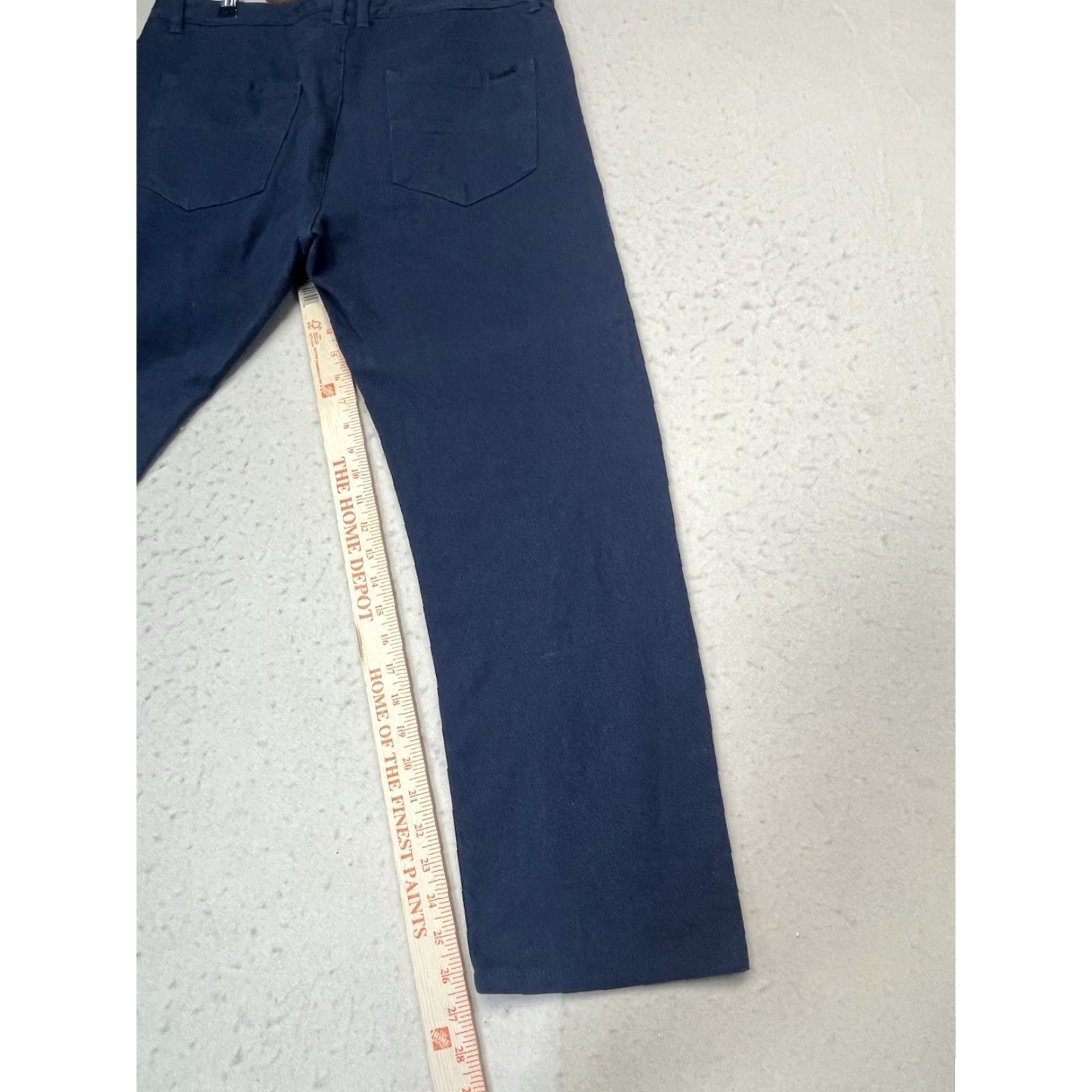 Calvin Klein Calvin Klein Slim Dress Pants Men 34 x 30 Blue Slim Fit Pants Blue Mens 34 30 Size US 34 / EU 50 - 5 Thumbnail