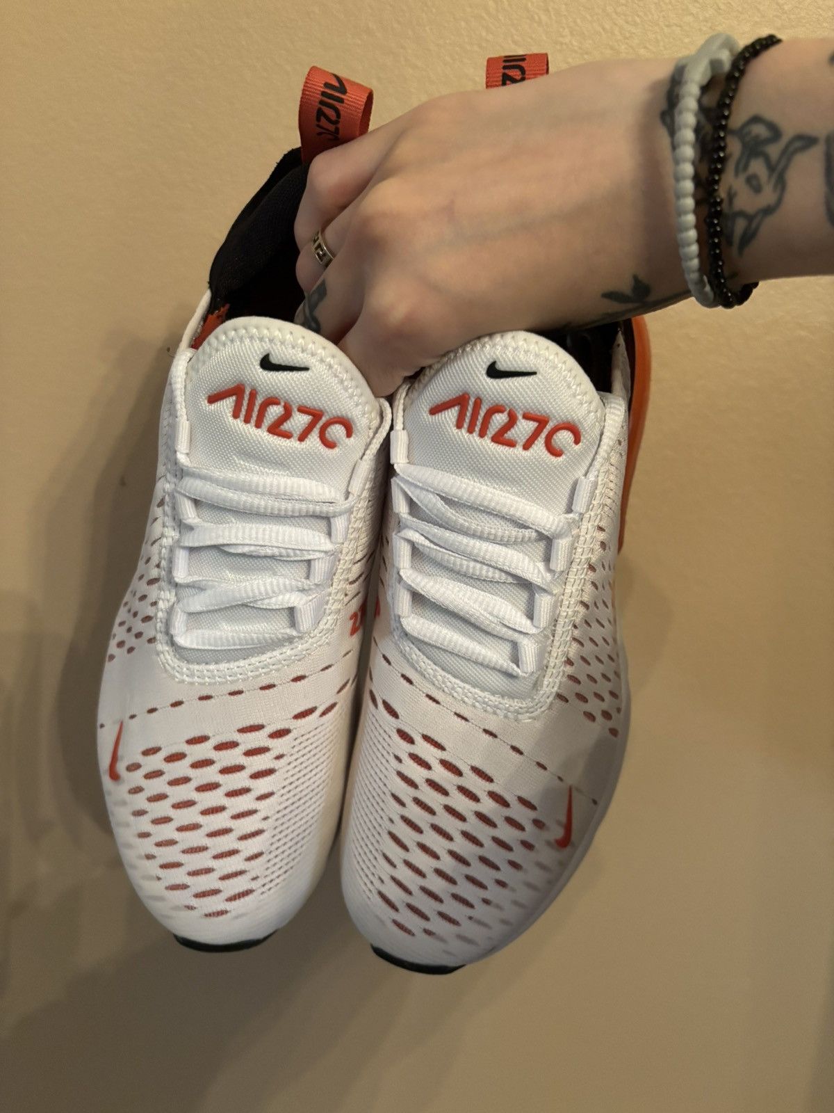 Nike Nike Wmns Air Max 270 'White Mantra Orange' Size US 5.5 / IT 35.5 - 3 Thumbnail