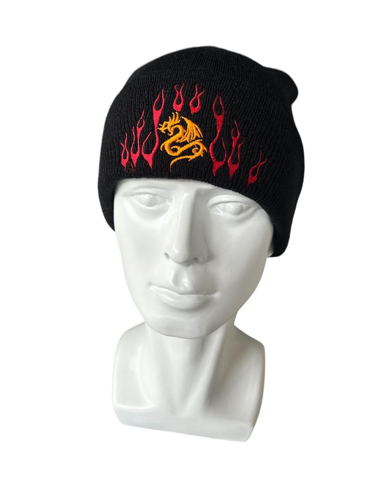14th Addiction × Japanese Brand Y2k Flame Beanie Hats Size ONE SIZE - 3 Thumbnail