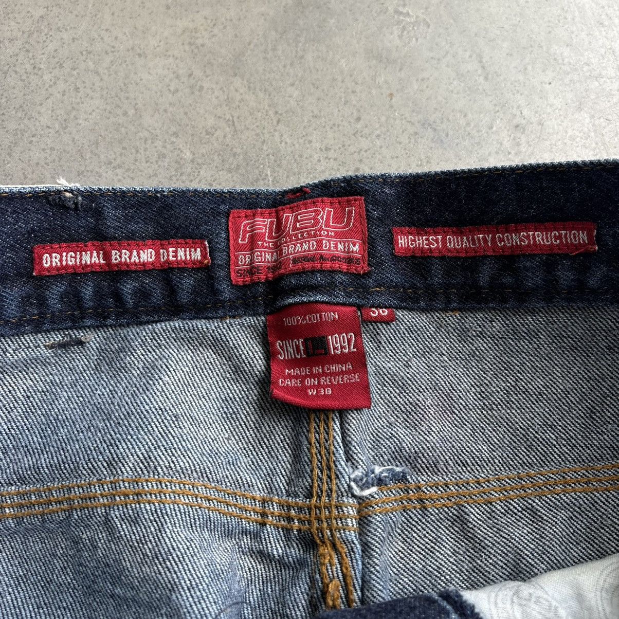 Fubu Vintage Y2K Fubu Jorts Dark Indigo Denim Heavy Baggy 36 Size US 38 / EU 54 - 6 Thumbnail