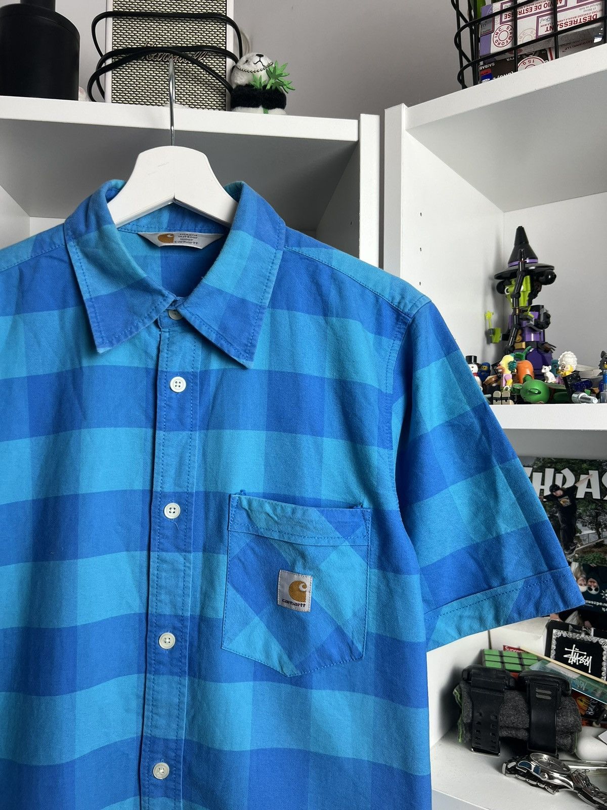 Carhartt × Vintage Vintage y2k Carhartt baggy checked shirt M skate surf 90s Size US M / EU 48-50 / 2 - 3 Thumbnail
