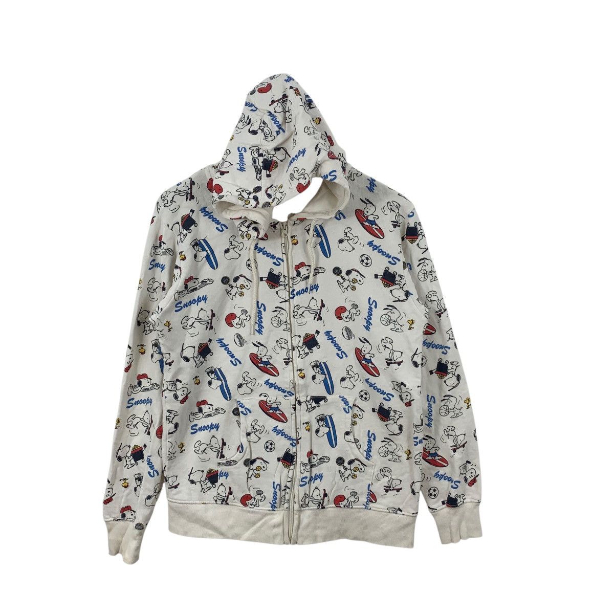 Peanuts PEANUTS SNOOPY WOODSTOCK Over Print Hoodie Sweatshirt Jumper Size L / US 10 / IT 46 - 3 Thumbnail