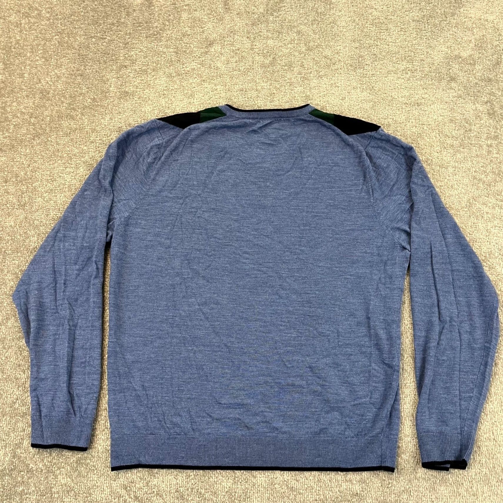 Brooks Brothers BROOKS BROTHERS Sweater Mens Large Blue ST. Andrews Golf Argyle Saxxon Wool Pullover Size US L / EU 52-54 / 3 - 6 Thumbnail