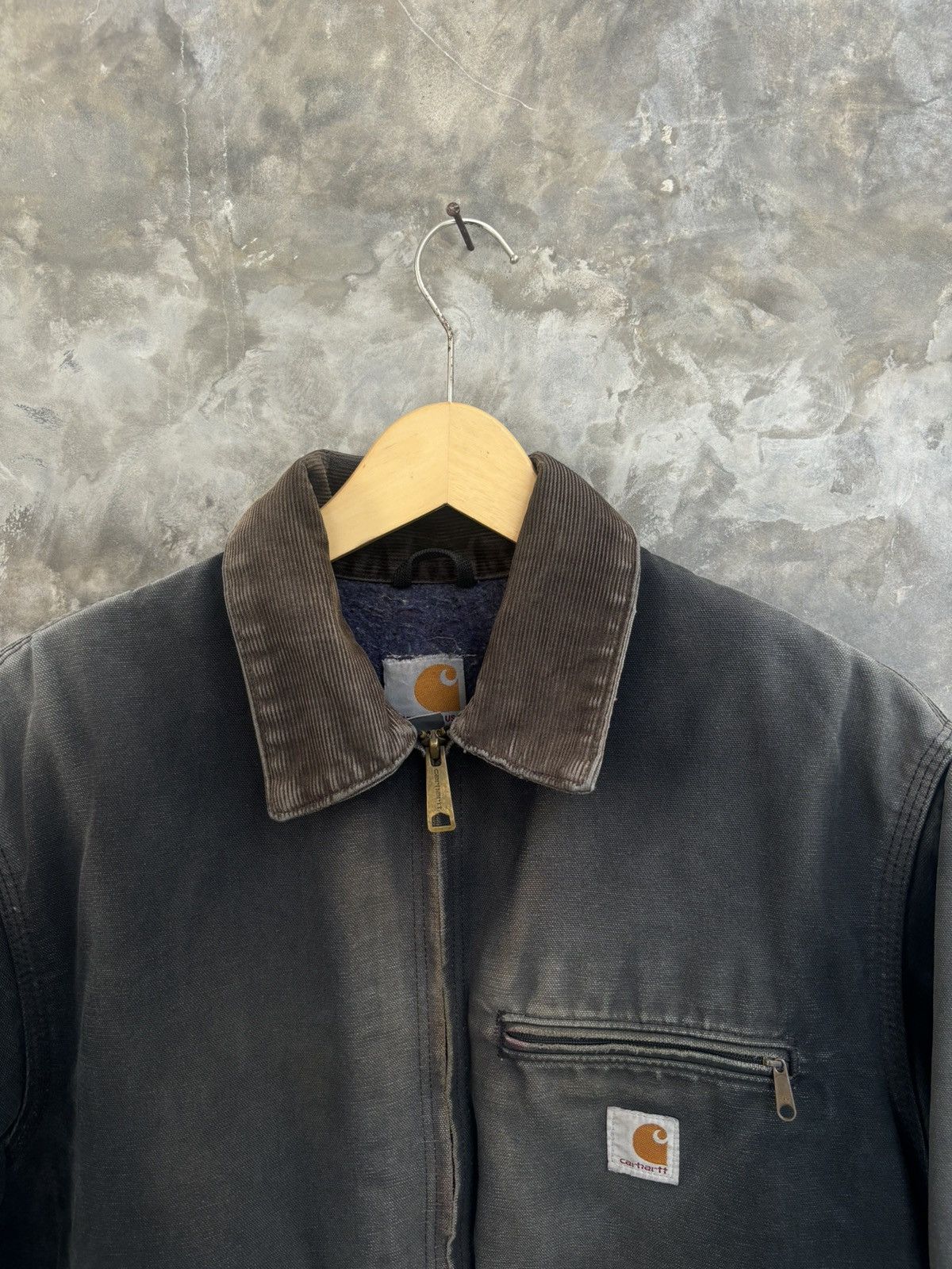 Carhartt VINTAGE BLACK FADED CARHARTT DETROIT JACKET Size US M / EU 48-50 / 2 - 3 Thumbnail
