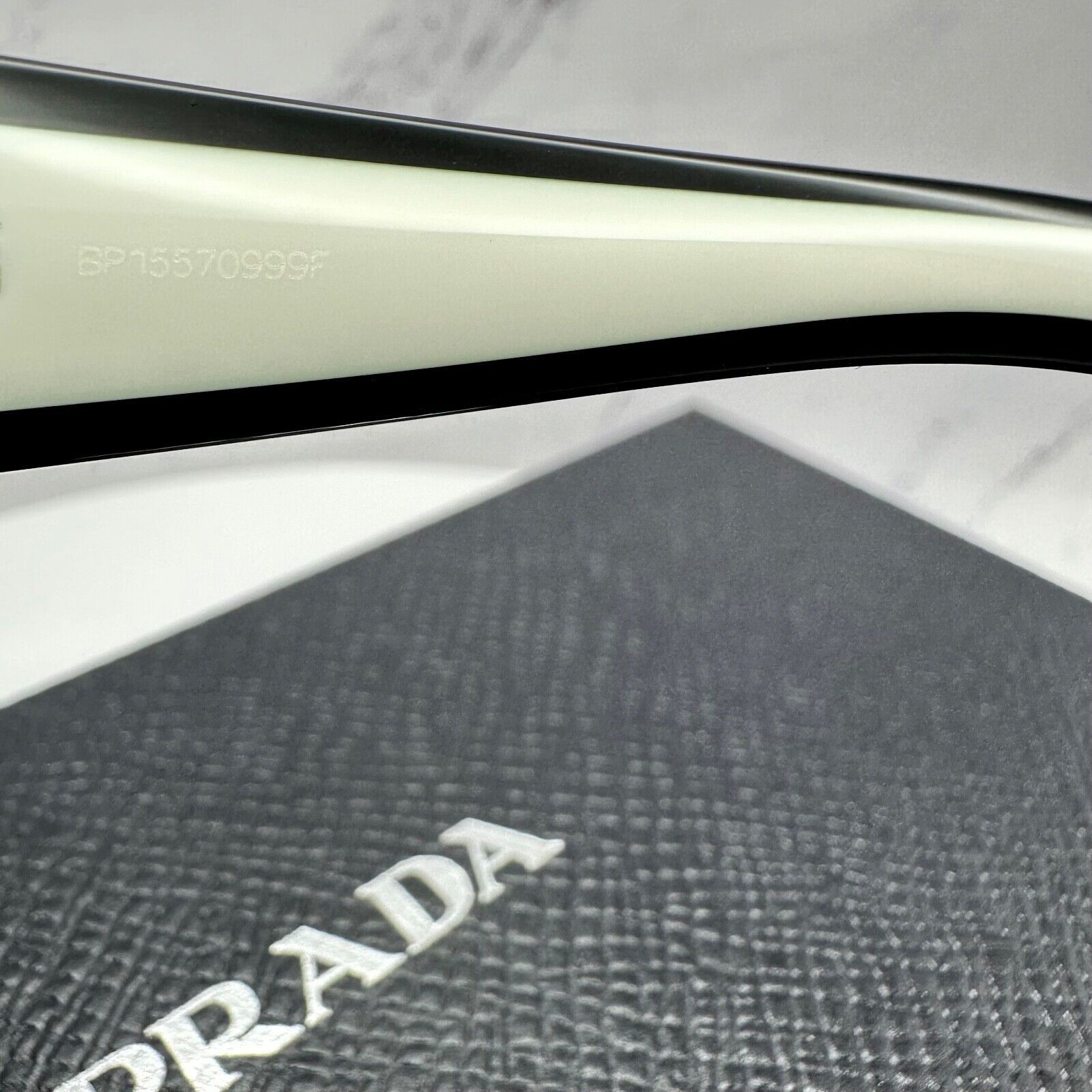 Prada New Prada Sunglasses Womens Black White Symbole Logo Size ONE SIZE - 10 Thumbnail