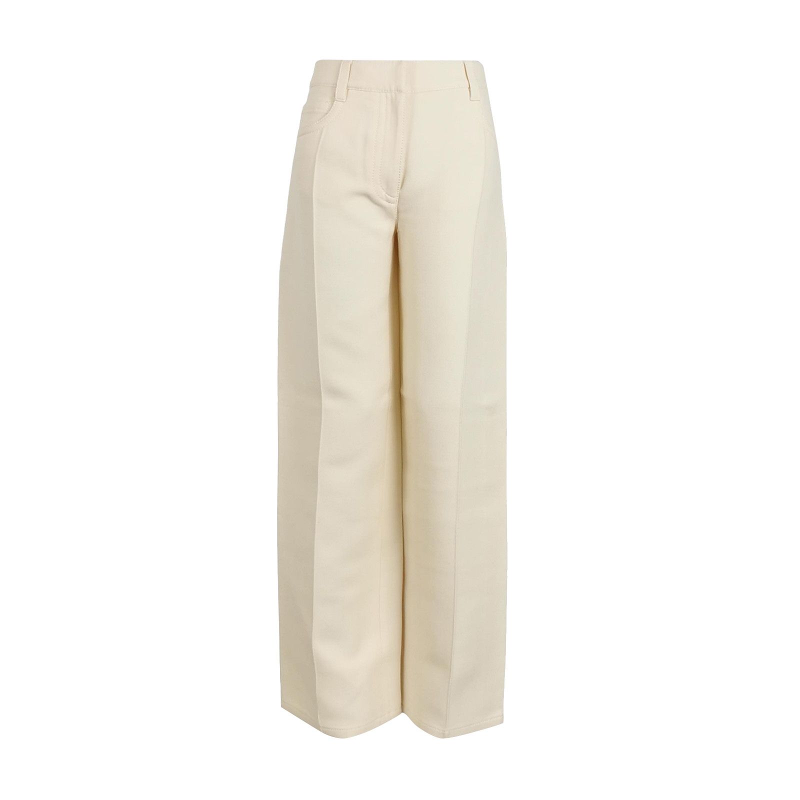 Prada Prada Wool Silk Triangle Logo Pants Size 40S Size 27" / US 4 / IT 40 - 1 Thumbnail