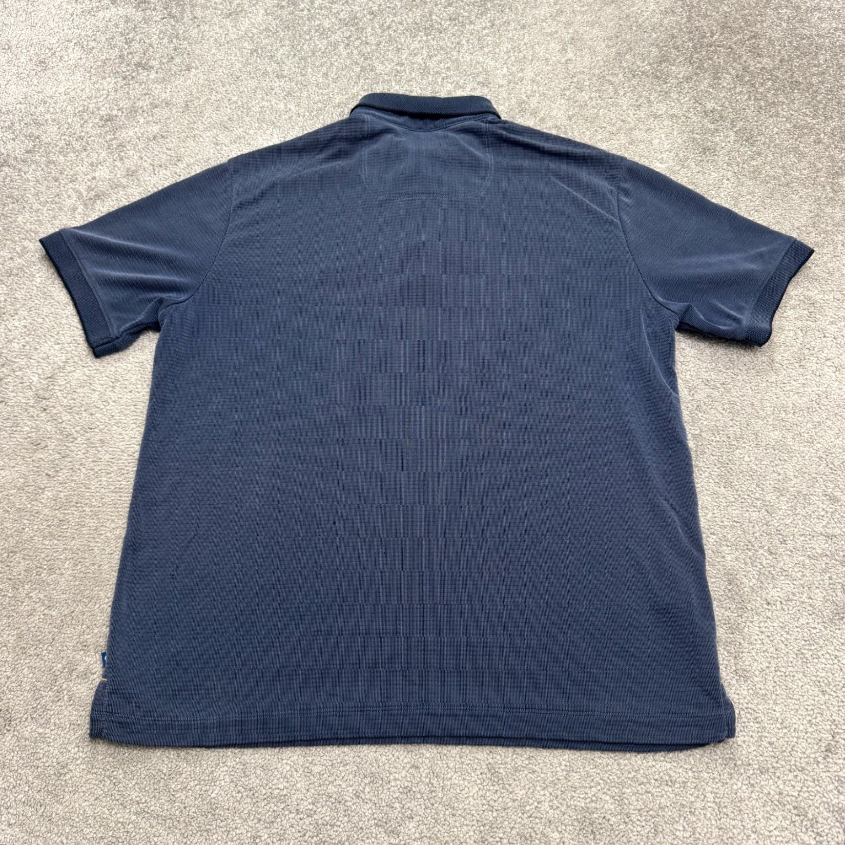 Tommy Bahama Tommy Bahama Polo Shirt Islandzone Mens Medium Navy Blue Short Sleeve Casual Size US M / EU 48-50 / 2 - 2 Thumbnail