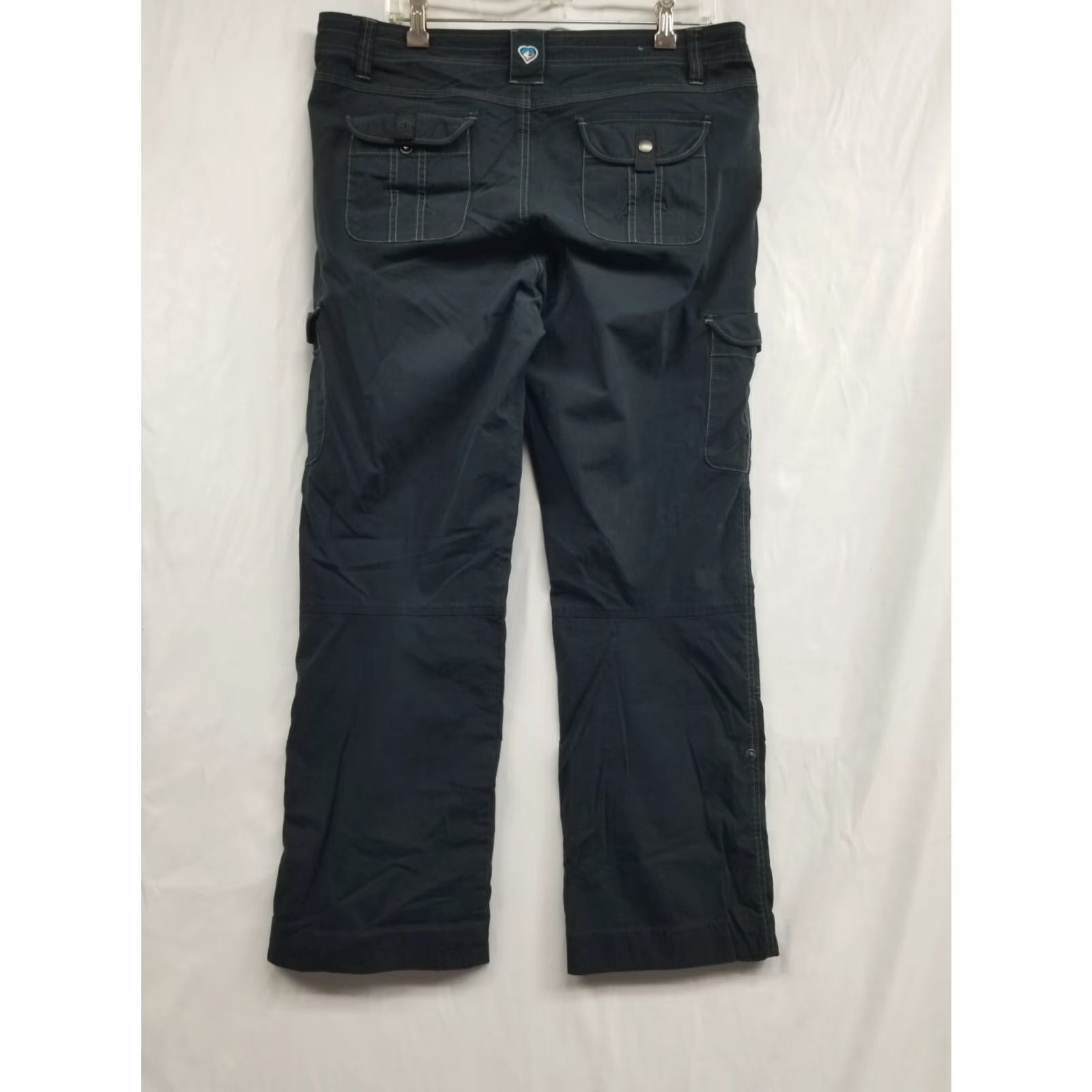Vintage Kuhl Vintage Patina Dye Cargo Pants Womens Regular Gray Roll Up Straight Leg 14 Size 36" / US 14 / IT 50 - 2 Thumbnail