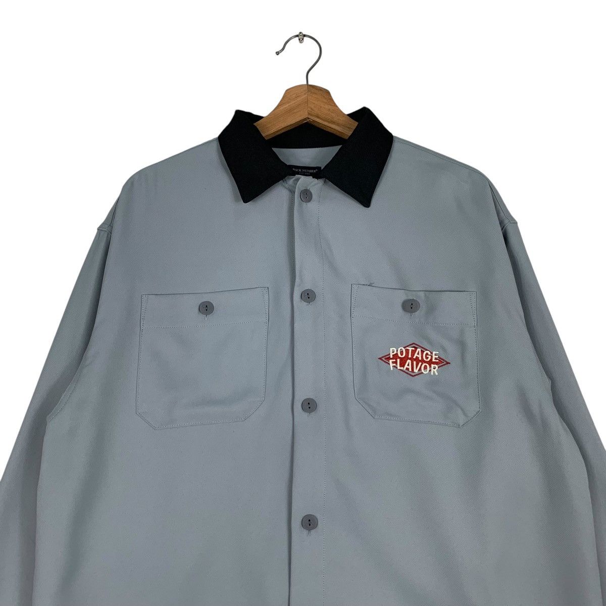 Japanese Brand BACK NUMBER Potato Chip Potage Flavor Shirt Jacket #1211-C55 Size US M / EU 48-50 / 2 - 4 Thumbnail