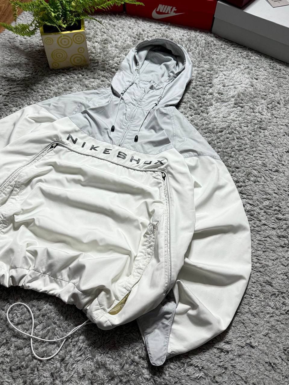Nike 90s Nike Shox Vintage Oversized Drill Big Logo Retro Jacket Size US XL / EU 56 / 4 - 5 Thumbnail