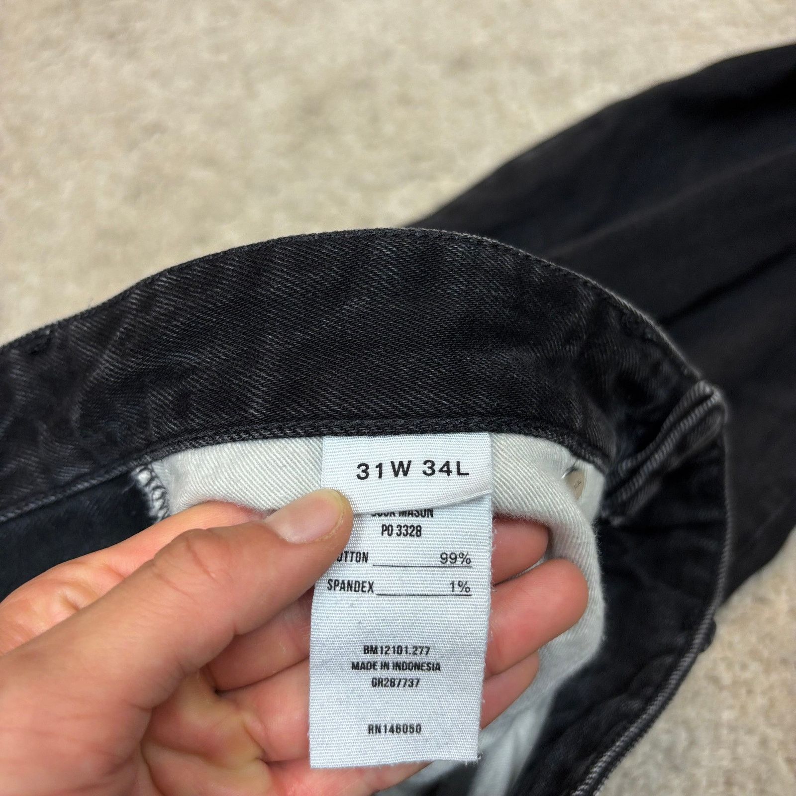 Buck Mason Buck Mason Maverick Slim 13 oz Jeans Men's 31x32.5 Black Size US 31 - 11 Thumbnail