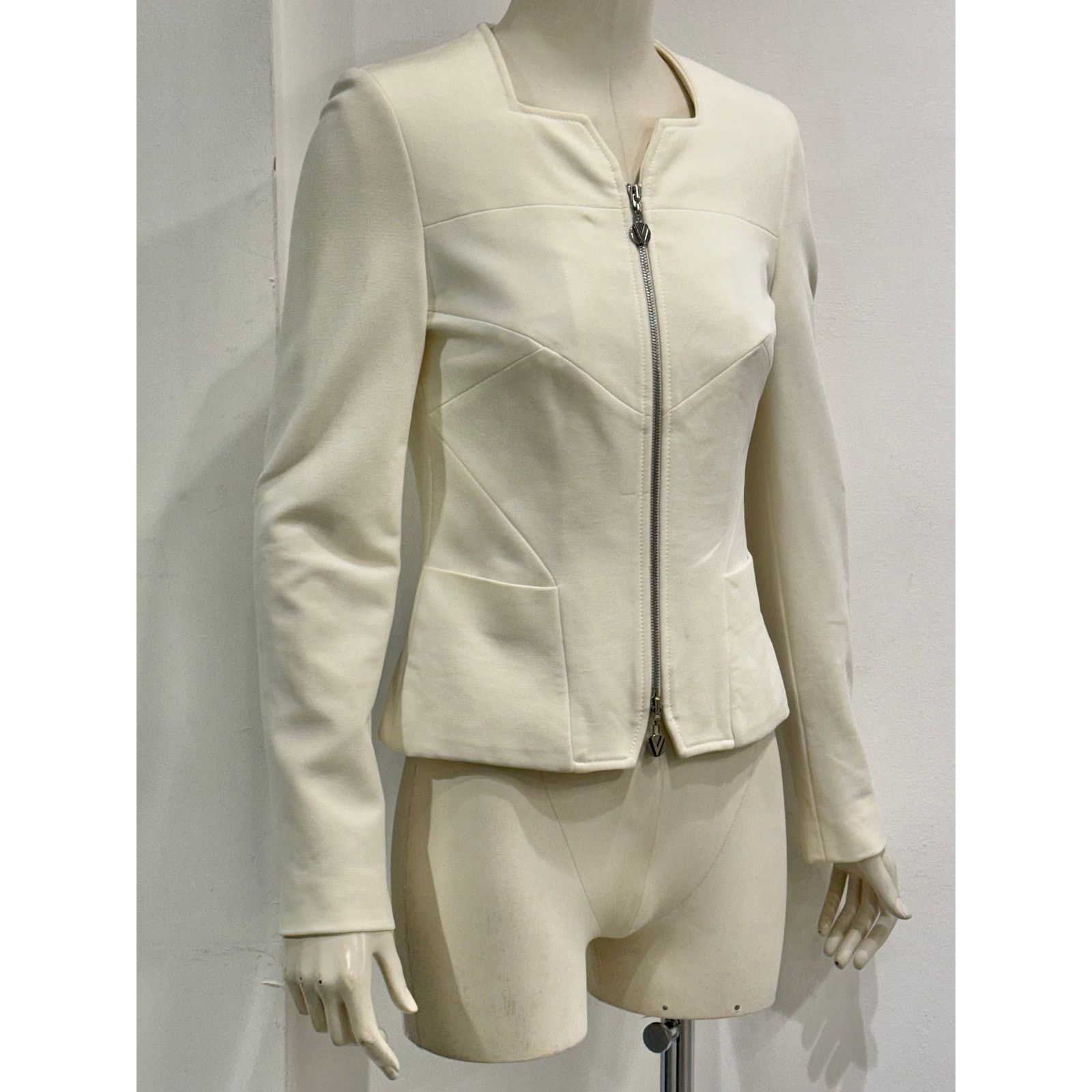 Versace 2000s Gianni Versace back zip structured paneled jacket Size M / US 6-8 / IT 42-44 - 4 Thumbnail