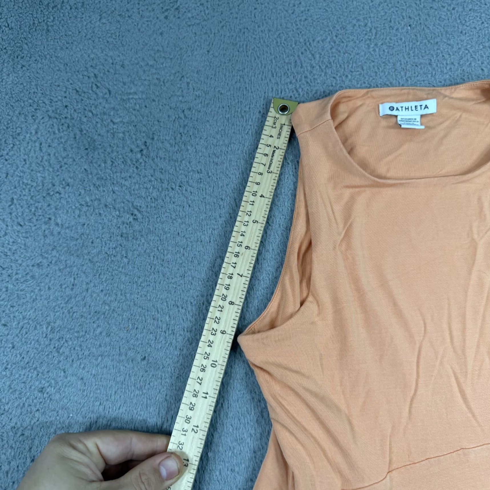 Athleta VINTAGE Athleta Tank Dress Orange Sleeveless Modal Knee Length PS Women - 531173-08 Size S / US 4 / IT 40 - 6 Thumbnail