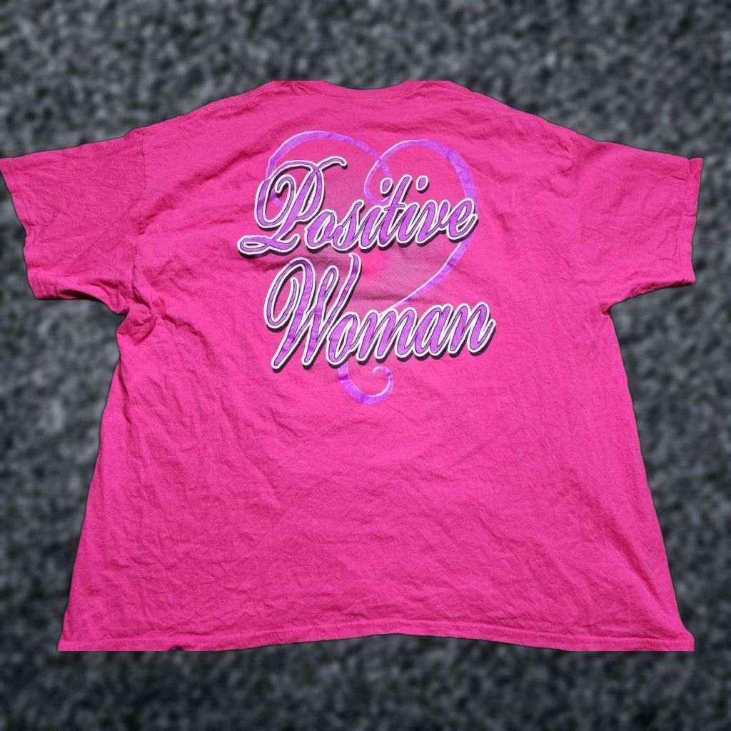 Gildan Mens 3XL Michelle Obama Becoming Positive Woman Double Side T Shirt Big Graphic Pink Cotton Short Sleeve Crew Neck Gildan T-Shirt Size US XXL / EU 58 / 5 - 1 Thumbnail