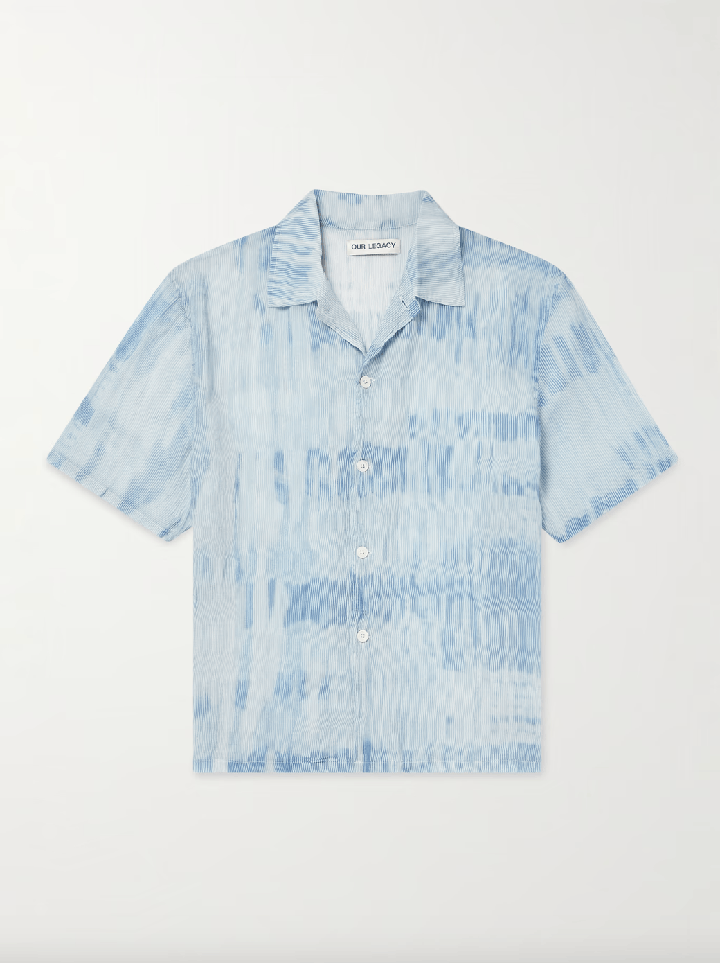 Our Legacy Printed Striped Cotton-Blend Shirt Size US L / EU 52-54 / 3 - 1 Thumbnail