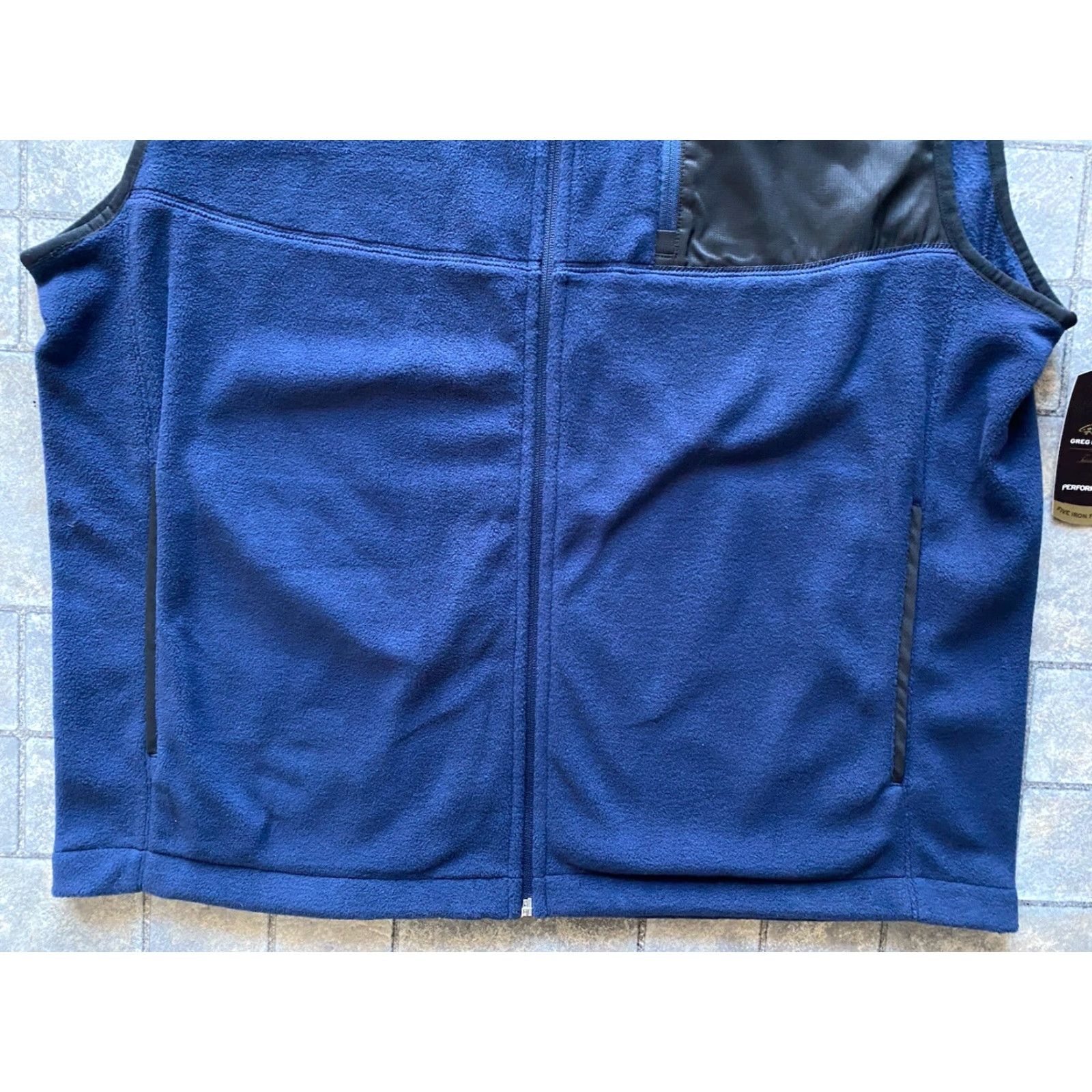 Vintage New Greg Norman Tasso Elba Vest Men’s Large Blue Sleeveless Full Zip Size US L / EU 52-54 / 3 - 3 Thumbnail