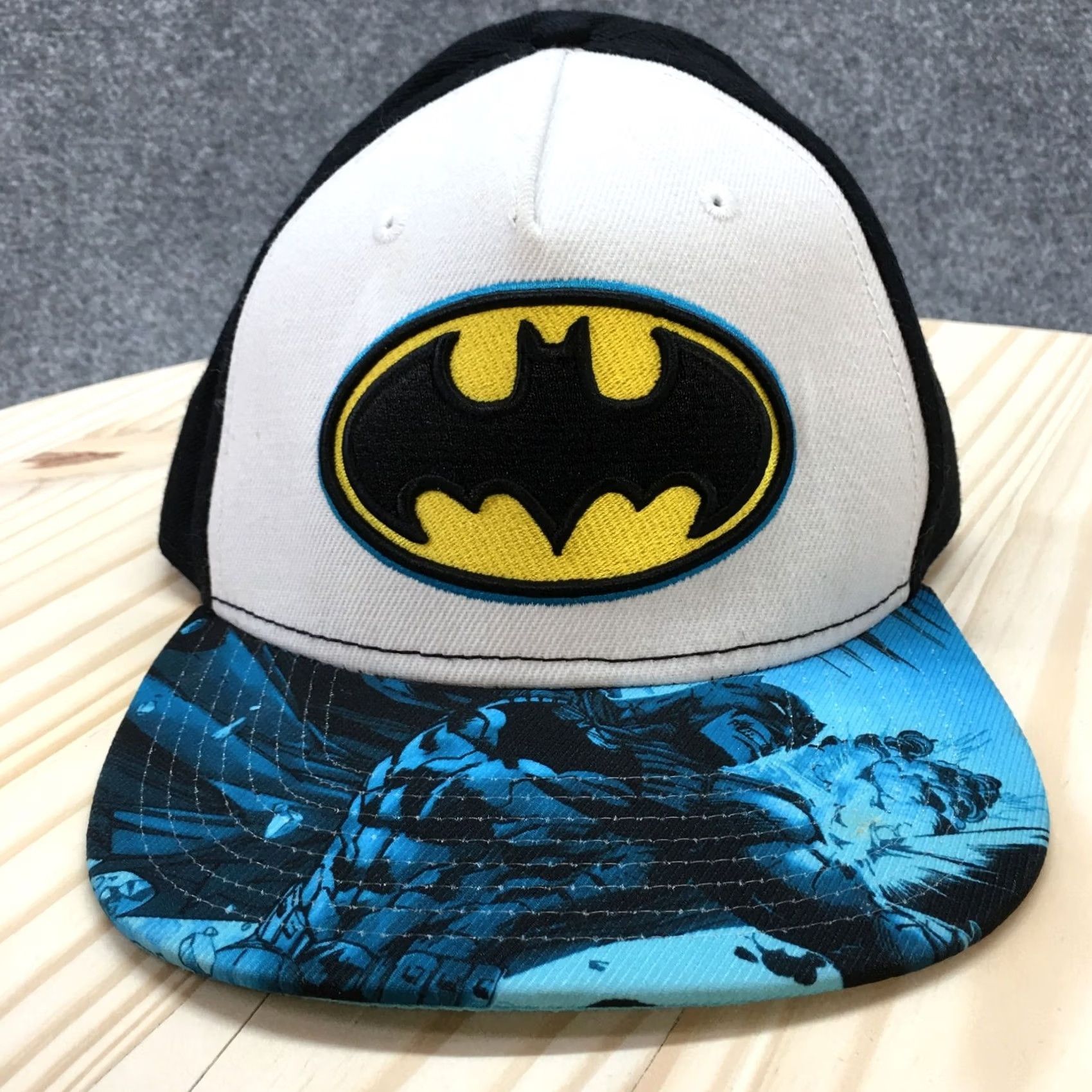 DC Comics Batman DC Comics Baseball Cap Mens Black White OS Adjustable Embroidered Logo Size ONE SIZE - 2 Thumbnail