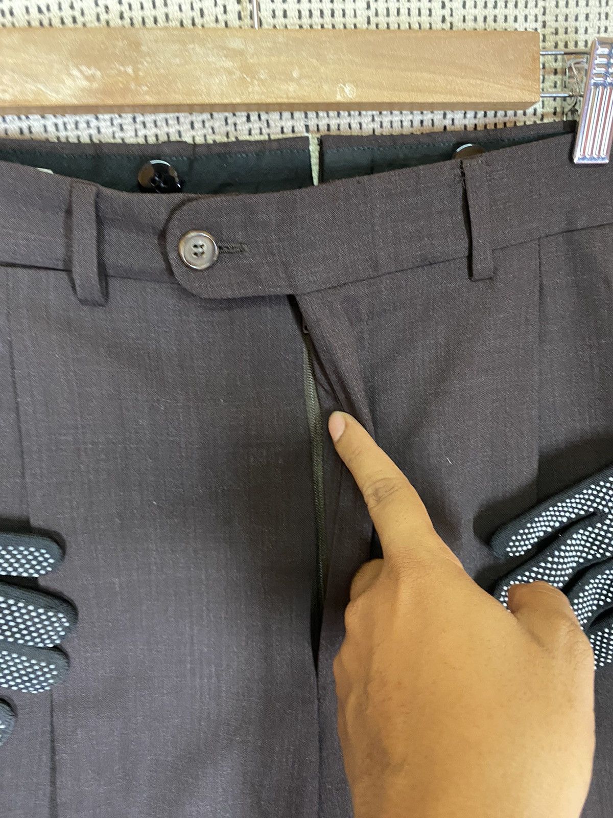 Ermenegildo Zegna × Japanese Brand ‼️ERMENEGILDO ZEGNA CASUAL PANTS WOOL MATERIAL SIZE 34‼️ Size US 34 / EU 50 - 5 Thumbnail