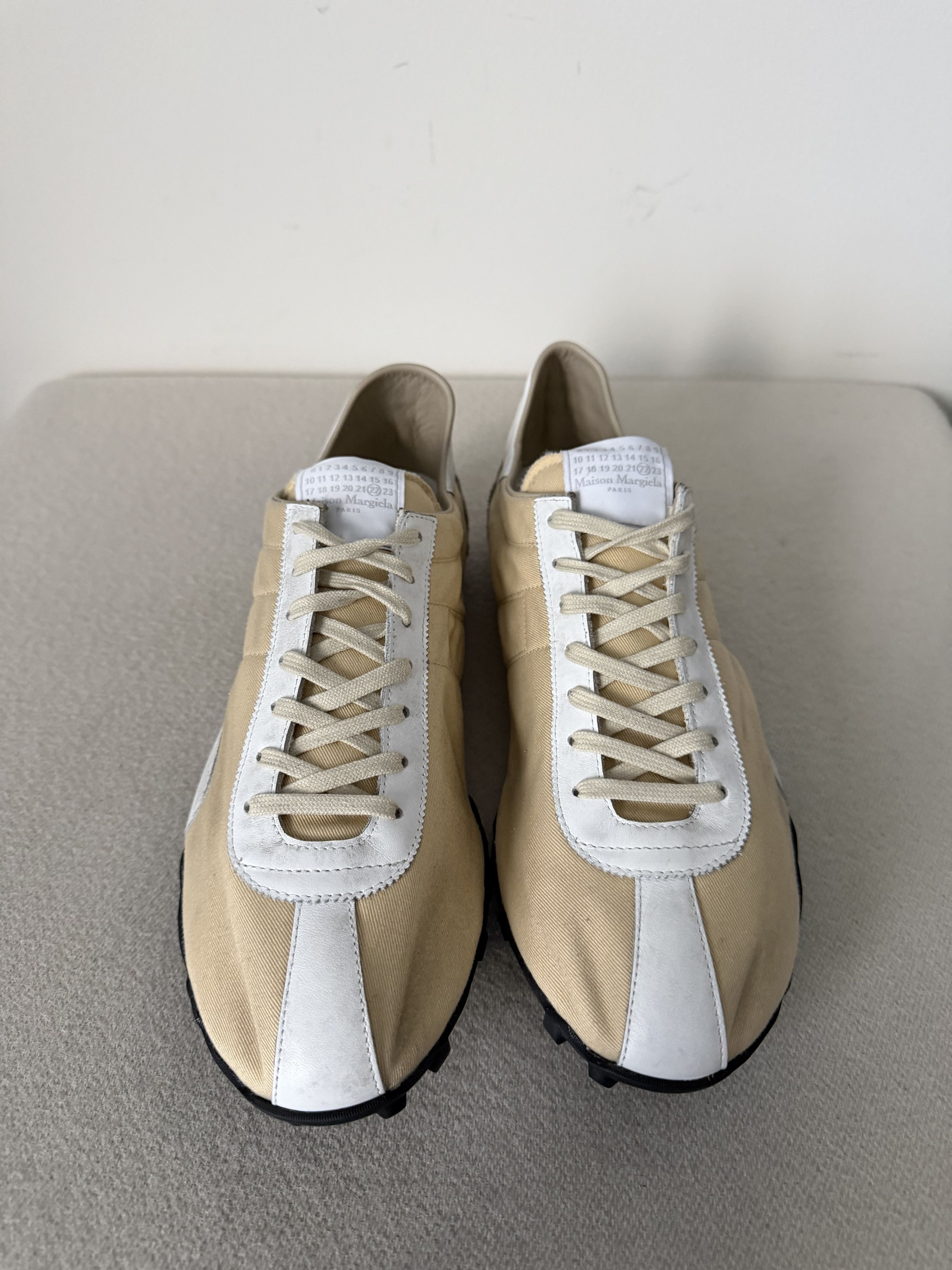Maison Margiela Maison Margiela Sprinter Low Top Sneakers in Yellow White Size US 11 / EU 44 - 4 Thumbnail