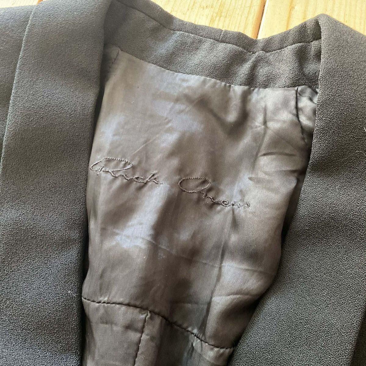 Rick Owens Rick Owens SS17 Black Wool Blazer Size M / US 6-8 / IT 42-44 - 11 Thumbnail