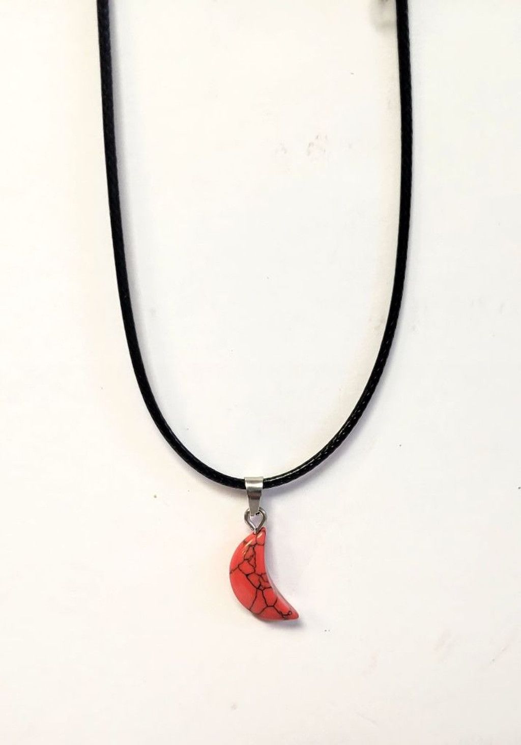 Handmade Natural Gemstone Crystal Moon Pendant Necklace Size ONE SIZE - 13 Thumbnail