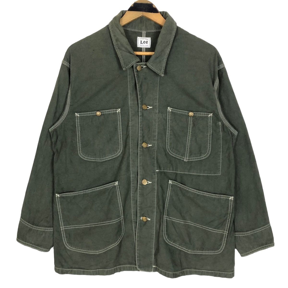 Lee Vintage 90s LEE Union Made Sanforized Button Up Shirt Size US M / EU 48-50 / 2 - 1 Thumbnail