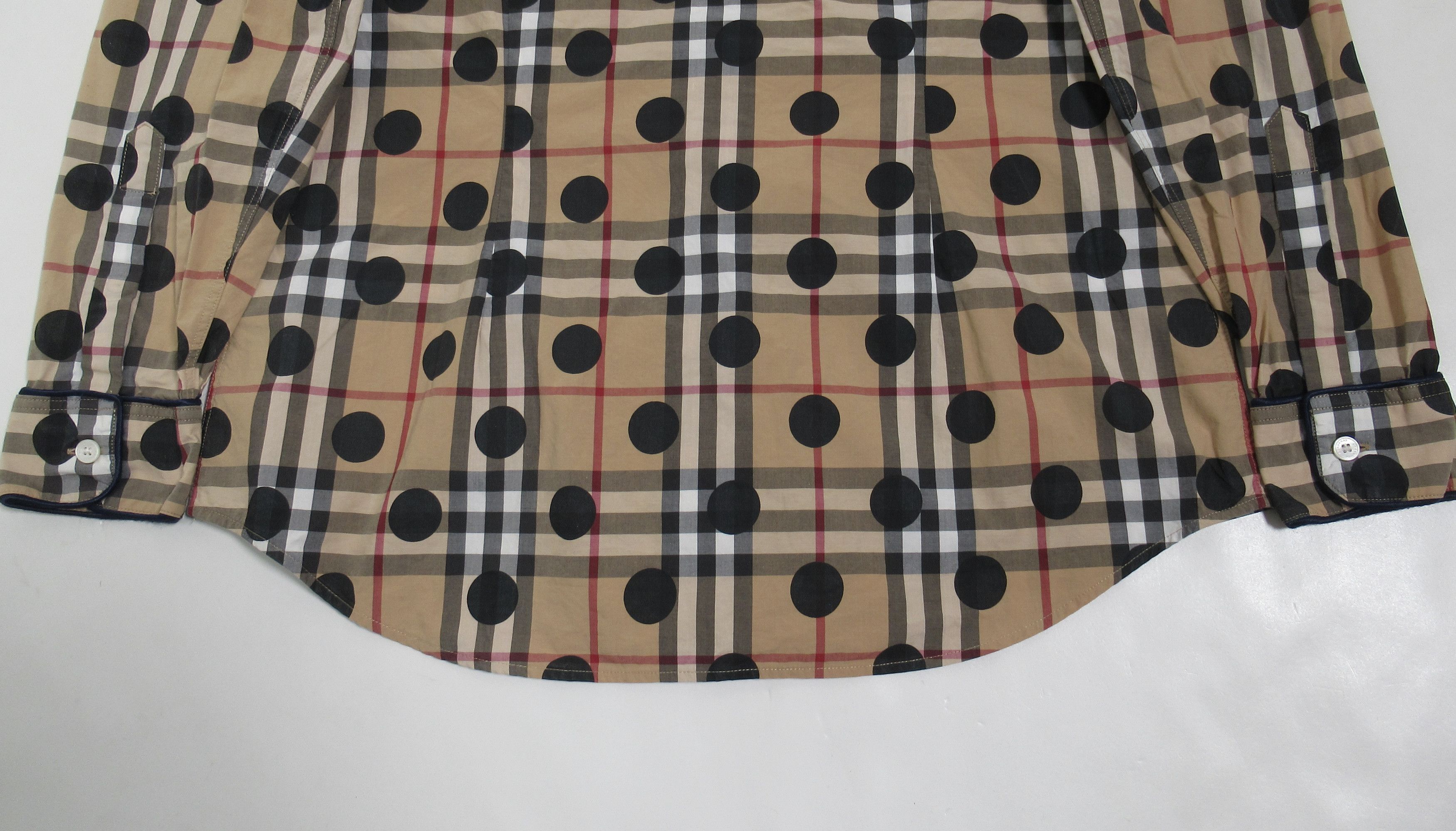 Burberry Burberry London England Polka-Dot Check Shirt Archive Beige Size S / US 4 / IT 40 - 9 Thumbnail