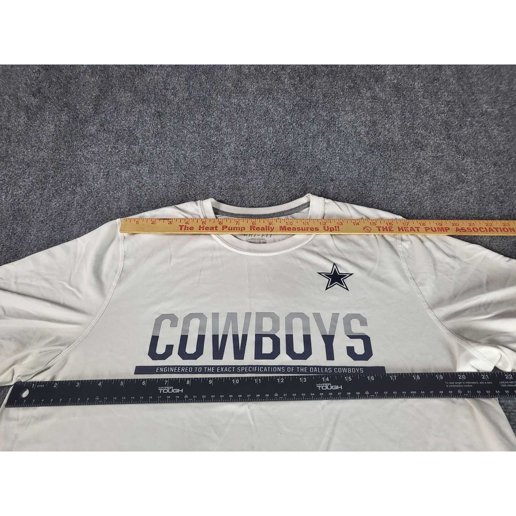 Nike Nike Dri Fit Dallas Cowboys Big Logo NFL T-shirt White Mens Size US L / EU 52-54 / 3 - 7 Thumbnail