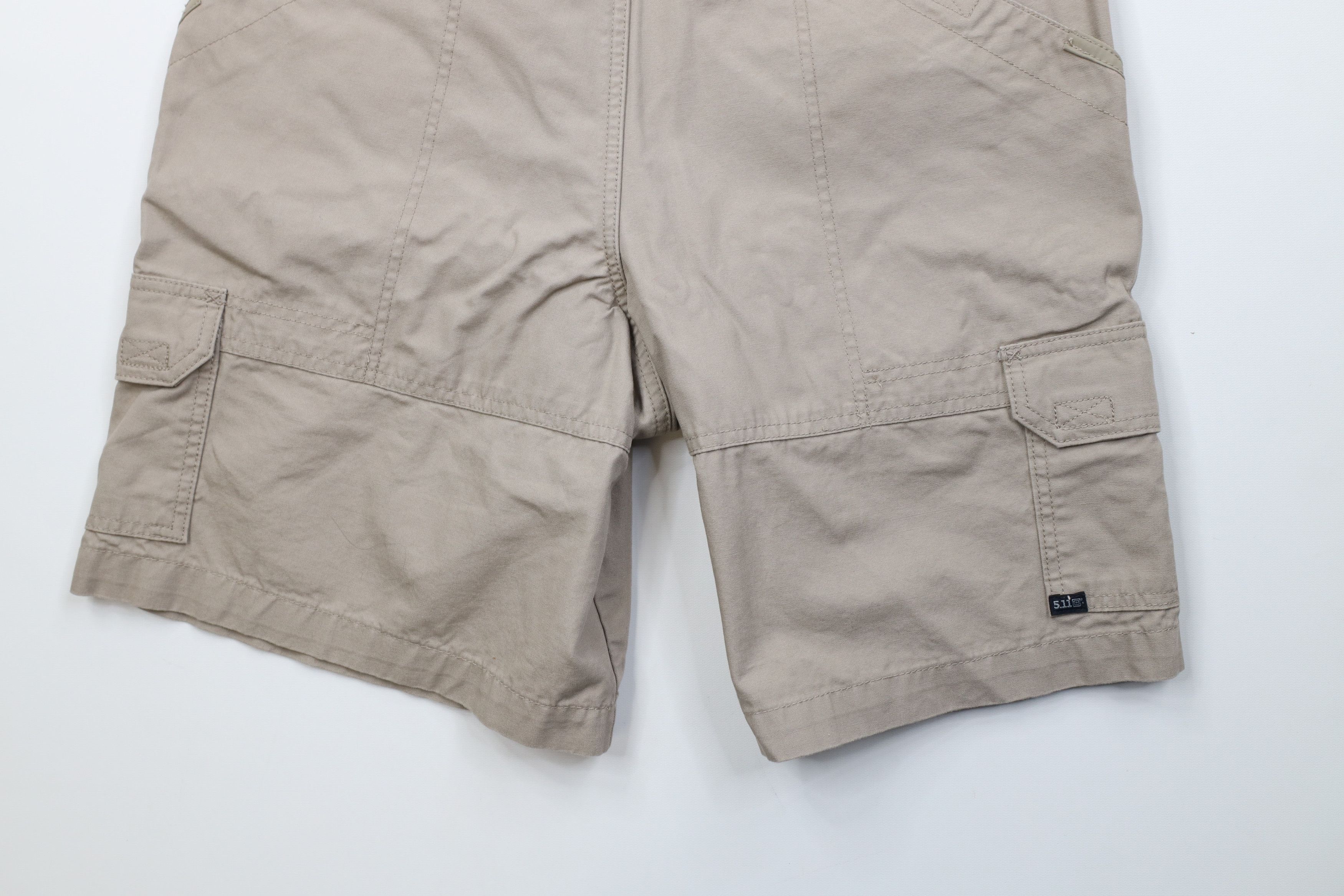 Vintage Vintage 5.11 Tactical Uniform Cargo Shorts Beige Cotton Size US 34 / EU 50 - 10 Thumbnail