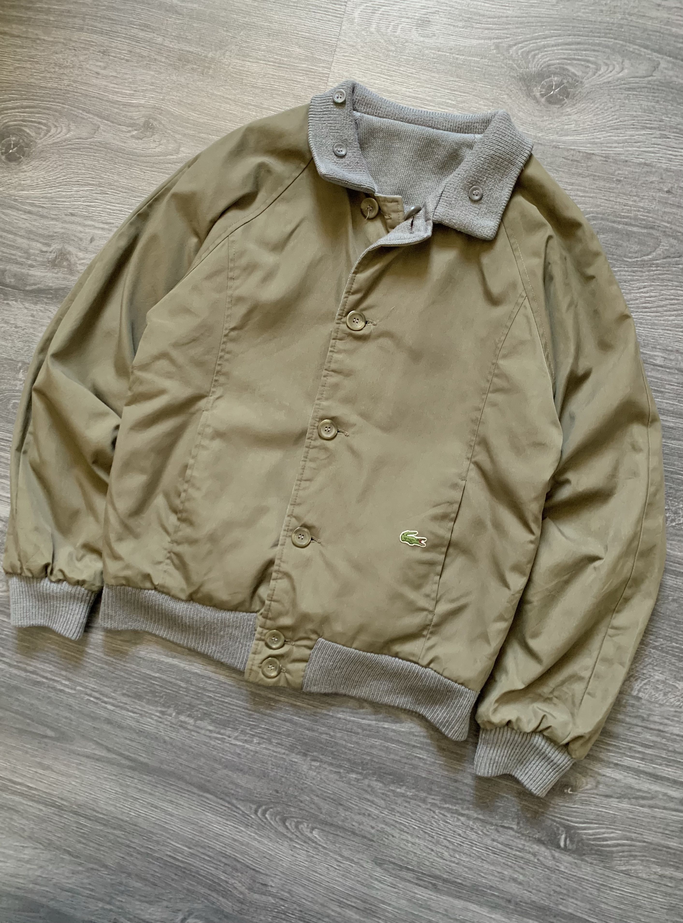 Lacoste Vintage Lacoste Izod Reversible Bomber Jacket Size US S / EU 44-46 / 1 - 4 Thumbnail