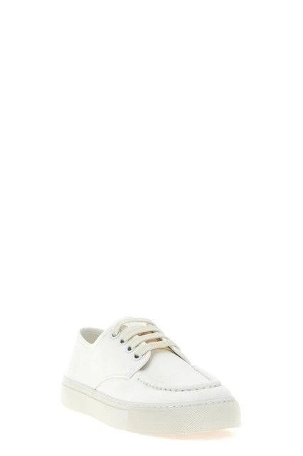 Prada PRADA White Cotton Sneakers New And Authentic Size US 9.5 / EU 42-43 - 2 Thumbnail