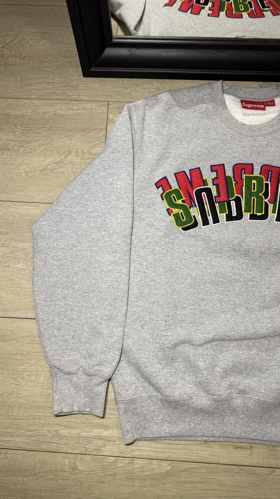 Supreme Rare Supreme Stacked Embroidered Multi Logo Sweatshirt Size US M / EU 48-50 / 2 - 2 Thumbnail