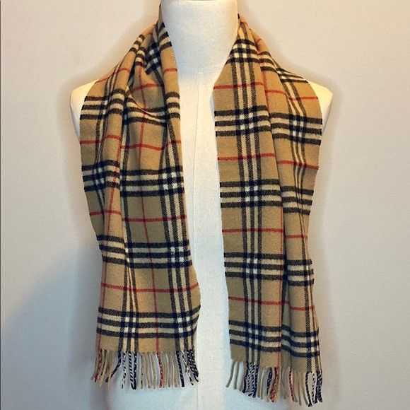 Burberry Burberry Archive Beige Nova Check Scarf in 100% Lambswool C Size ONE SIZE - 1 Thumbnail