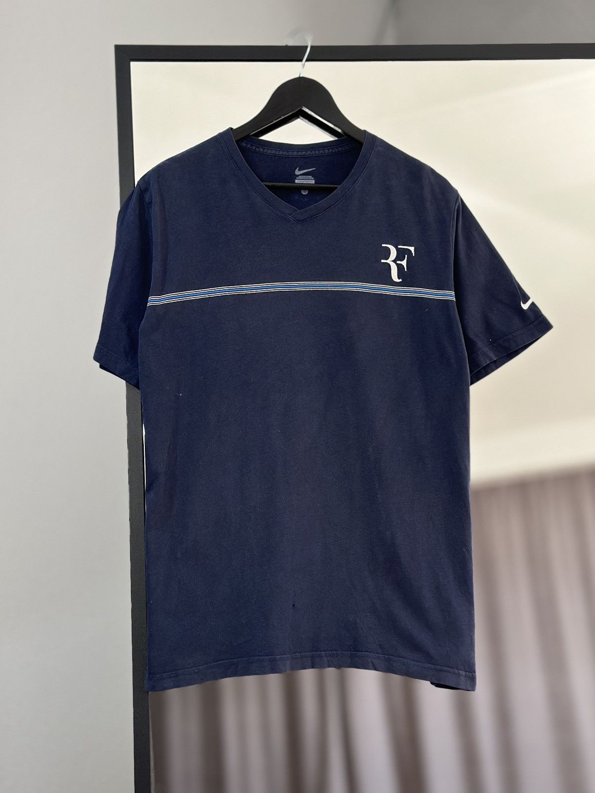 Nike Vintage T-shirt Rodger Federer Jersey Wimbledon Nadal Tee Size US L / EU 52-54 / 3 - 2 Thumbnail