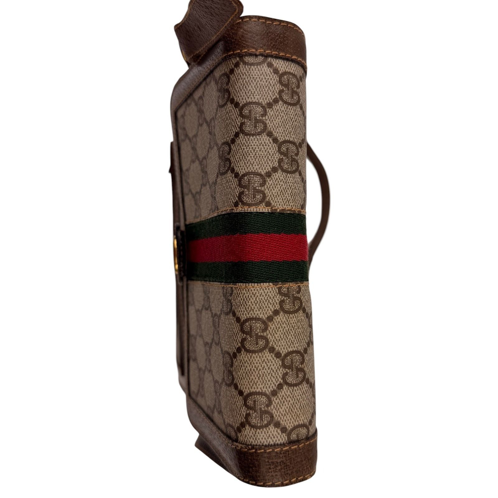 Gucci Gucci Vintage Vertical Canvas Shoulder Bag Size ONE SIZE - 8 Thumbnail