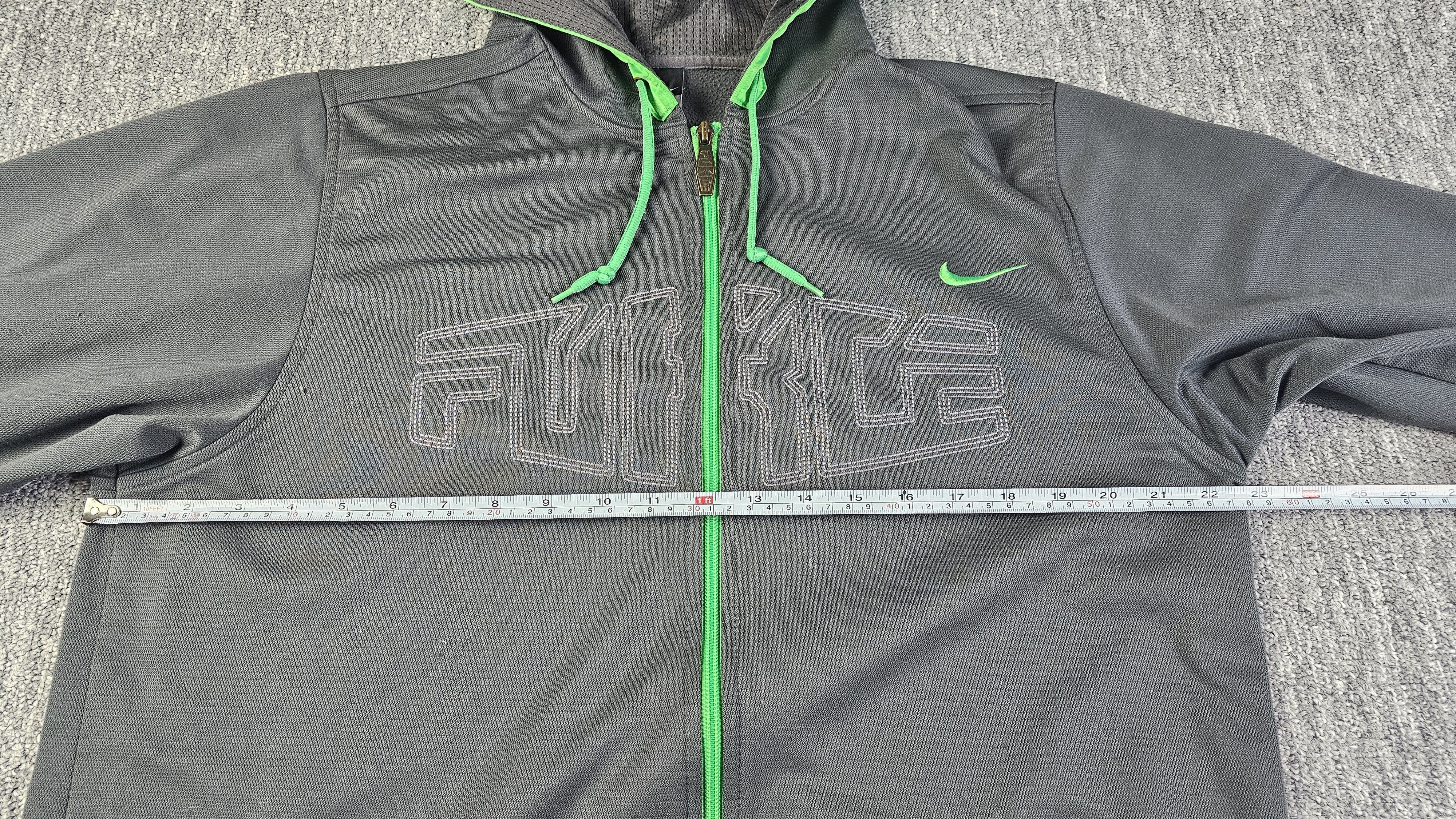 Nike Nike Force 83 Full Zip Basketball Hoodie Gray Green Size M Size US M / EU 48-50 / 2 - 14 Thumbnail