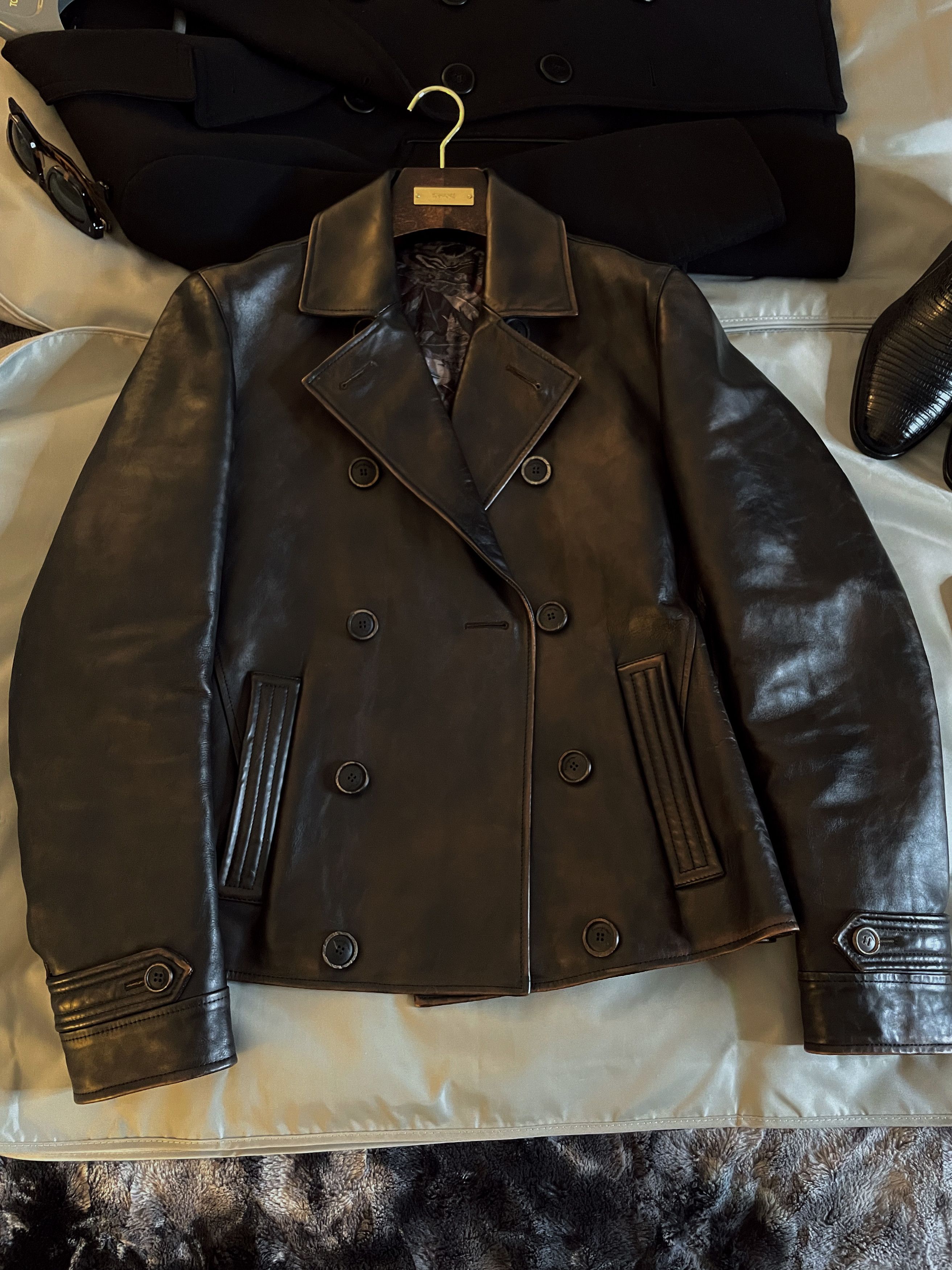 Salvatore Ferragamo Effortless Cool $6K w/tax Nappa Calf Leather Artisan Patina Size US M / EU 48-50 / 2 - 7 Thumbnail