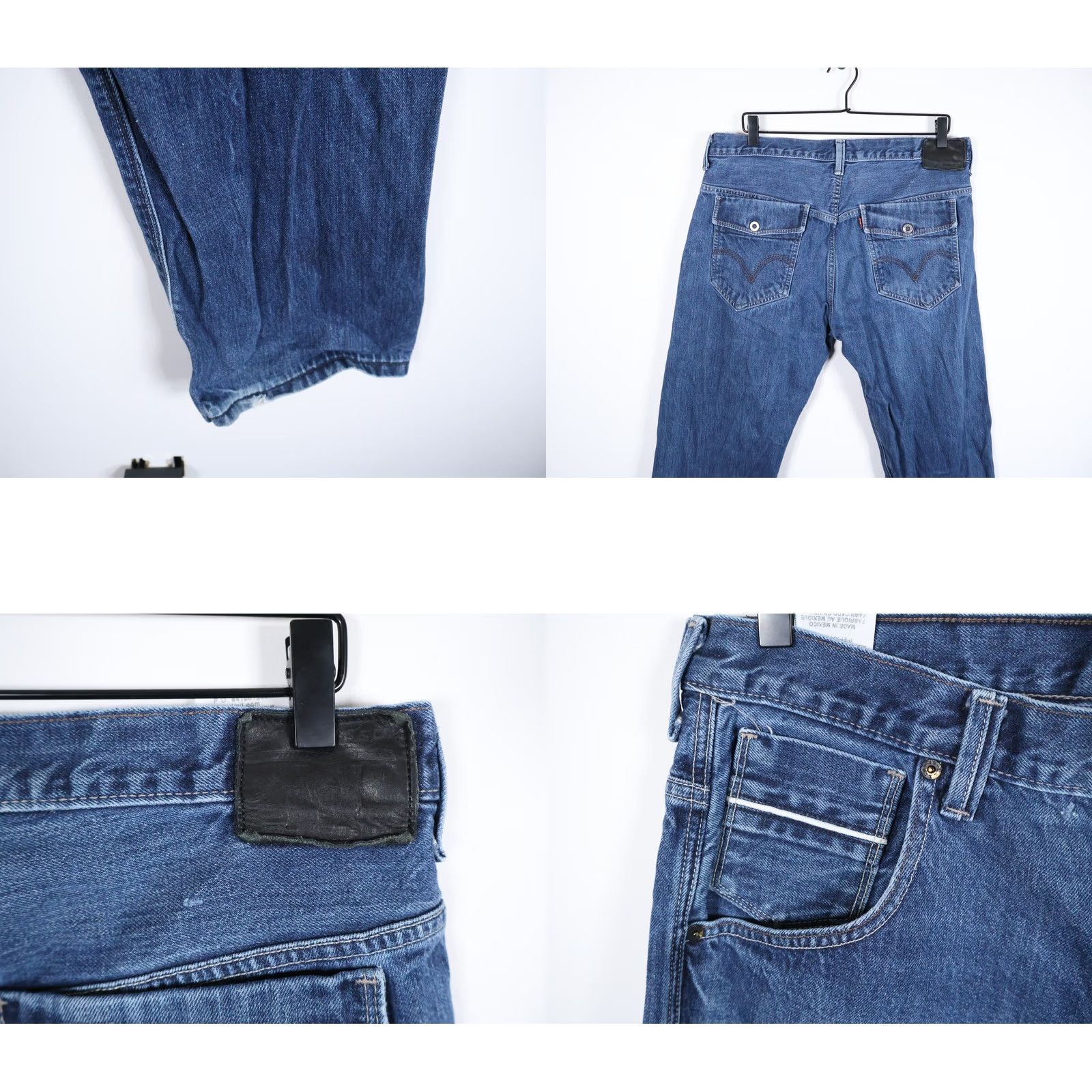 Levi's Levi's 569 Jeans Men 36 x 29 Blue Denim 5-Pocket Straight Relaxed Zip Fly Flap Back Pockets Vintage No Size US 36 / EU 52 - 9 Thumbnail