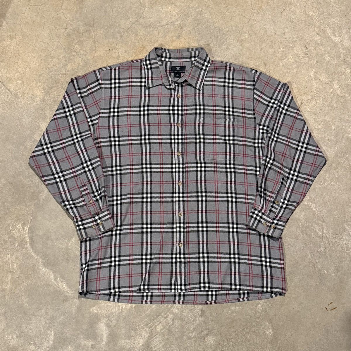 Vintage Vintage 2000s Faded Nova Check Flannel Shirt ERD Grunge Y2K Size US XL / EU 56 / 4 - 1 Thumbnail