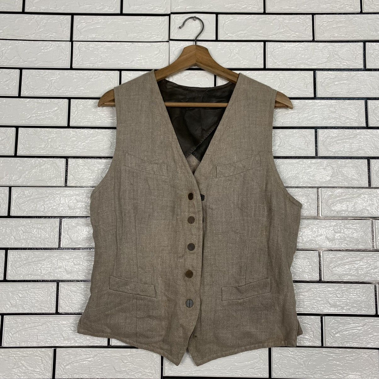 Isaac Sellam Experience 🔥RARE🔥Vintage Reversible Leather Vest Jacket Isaac Sellam Size US M / EU 48-50 / 2 - 13 Thumbnail