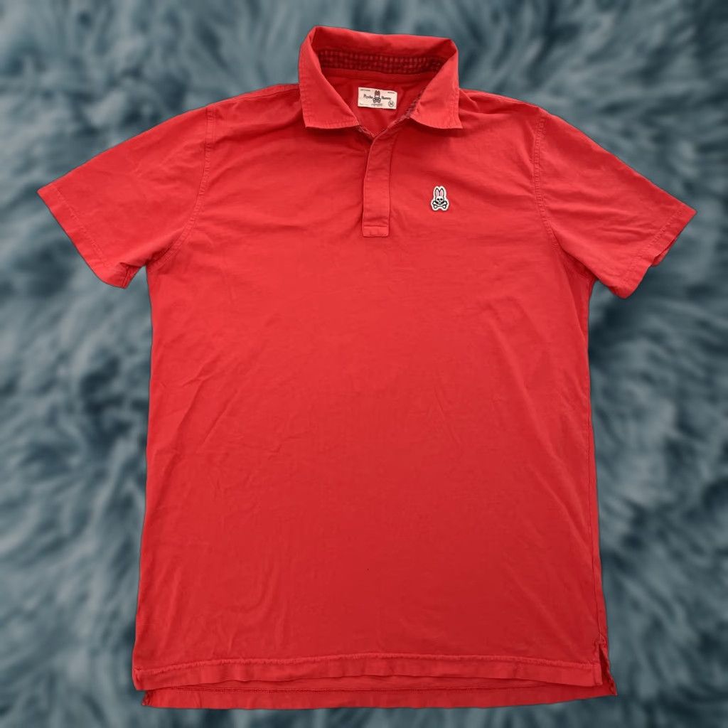 Psycho Bunny VINTAGE Psycho Bunny Polo Shirt Adult Medium Pink Cotton Short Sleeve Mens Preppy Golf 90s Size US M / EU 48-50 / 2 - 1 Thumbnail