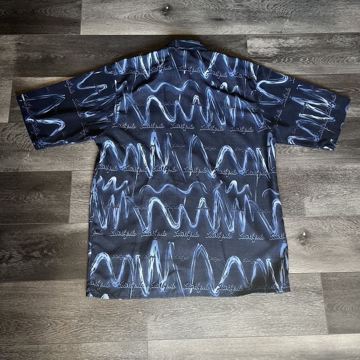 Southpole Vintage Y2K Southpole Geometric Pattern Wavelength S/S Shirt Size US M / EU 48-50 / 2 - 2 Thumbnail
