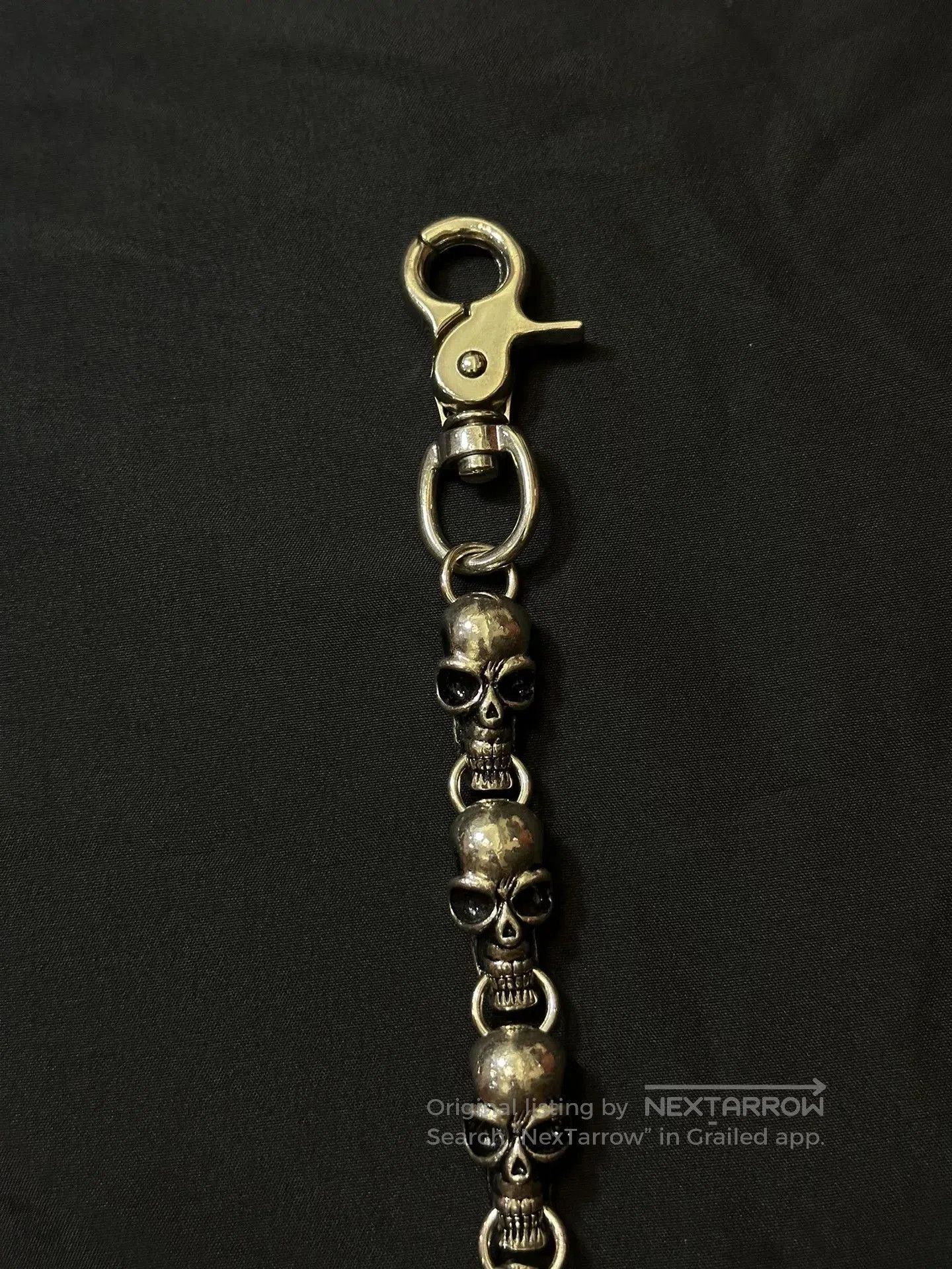 Vintage vintage 90s skull wallet chain. Size ONE SIZE - 2 Thumbnail