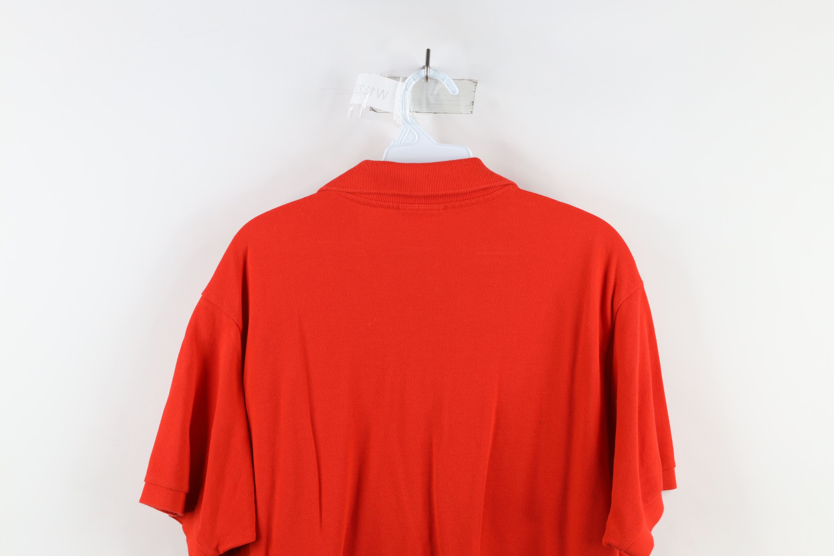 Lacoste Vintage Lacoste Croc Logo Collared Golf Polo Shirt Orange Size US XL / EU 56 / 4 - 8 Thumbnail