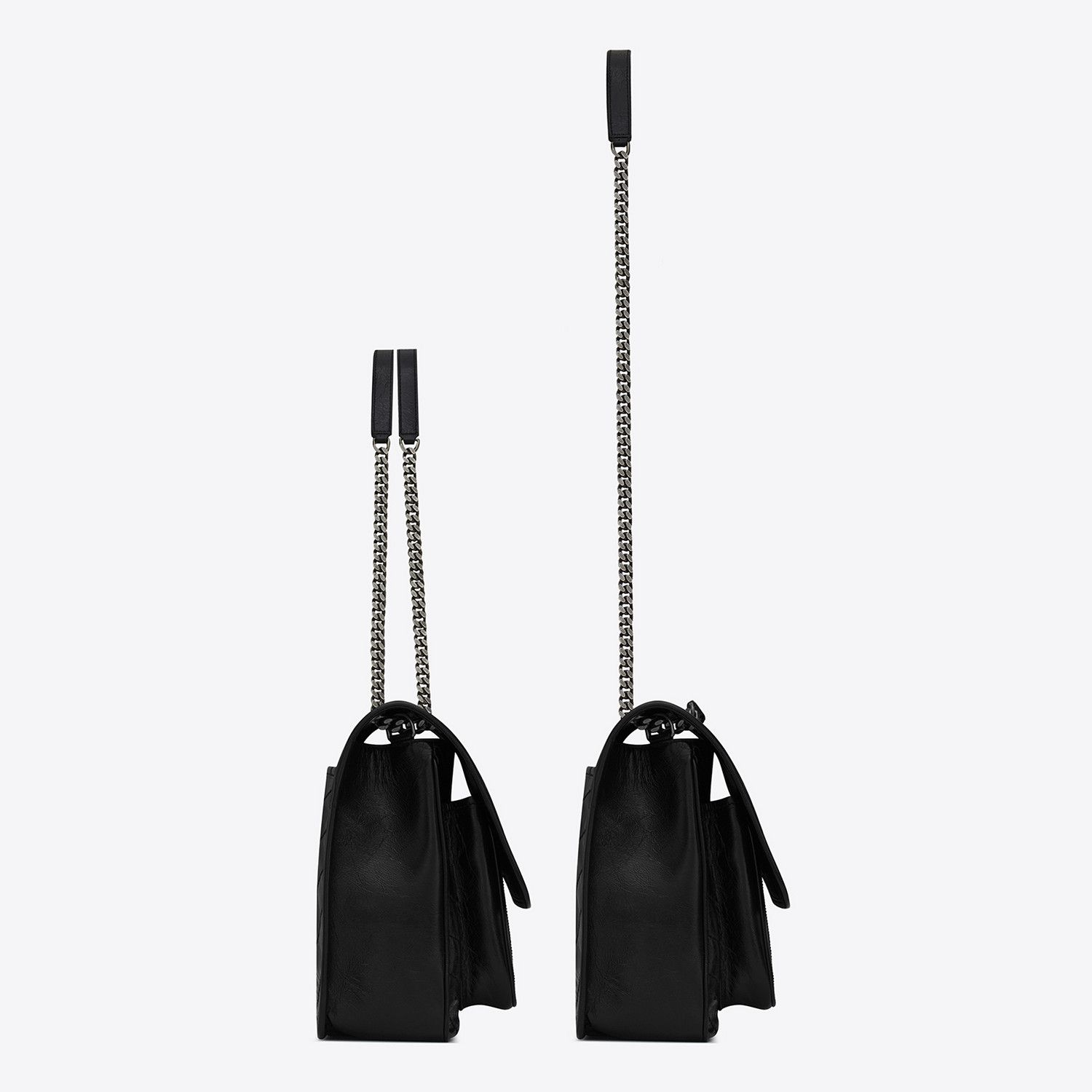 Saint Laurent Paris o1b1hav110125 Size: OS / Niki Large Vintage Leather Black Size ONE SIZE - 4 Thumbnail